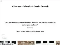 Sites similar to maintenanceschedule.net
