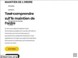 Sites similar to maintiendelordre.fr