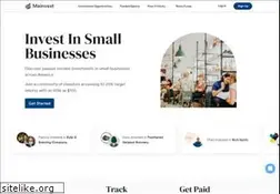 Sites similar to mainvest.com
