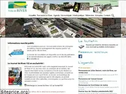 Sites similar to mairie-rives.fr