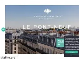 Sites similar to maison-albar-hotel-paris-celine.com