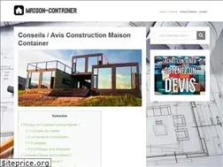 Sites similar to maison-container.info