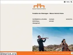 Sites similar to maison-heinrich-heine.org
