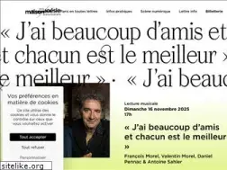 Sites similar to maisondelapoesieparis.com