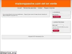 Sites similar to maisonpassive.com