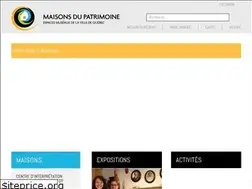 Sites similar to maisonsdupatrimoine.com