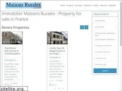 Sites similar to maisonsrurales.com