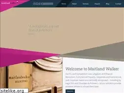 Sites similar to maitlandwalker.com