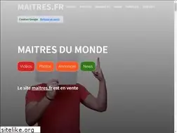 Sites similar to maitres.fr