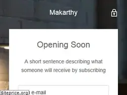 Sites similar to makarthy.com