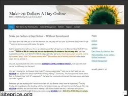 Sites similar to make20dollarsadayonline.wordpress.com