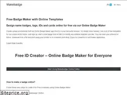 Sites similar to makebadge.com