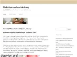 Sites similar to makehemorrhoidsgoaway.com