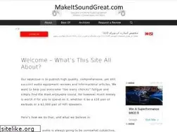 Sites similar to makeitsoundgreat.com