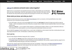 Sites similar to makerforums.info