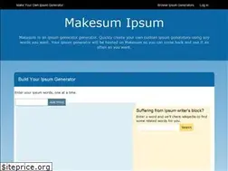 Sites similar to makesum.com