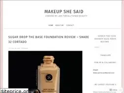 Sites similar to makeupshesaid.wordpress.com
