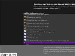 Sites similar to makikawaii-jklyrics.blogspot.com