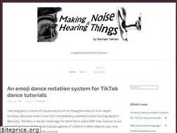 Sites similar to makingnoiseandhearingthings.com