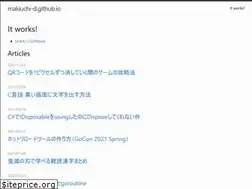 Sites similar to makiuchi-d.github.io