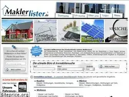 Sites similar to maklerlister.de