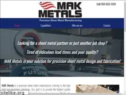 Sites similar to makmetals.com