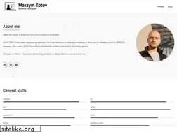 Sites similar to maksymkotov.com