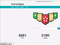 Sites similar to mal-badges.net