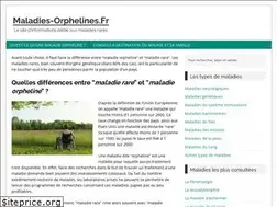 Sites similar to maladies-orphelines.fr