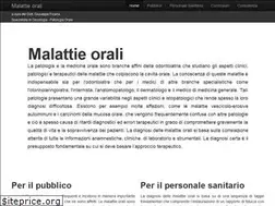 Sites similar to malattieorali.it