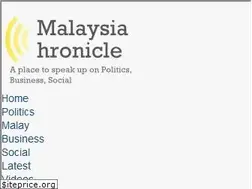 Sites similar to malaysia-chronicle.com