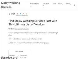 Sites similar to malayweddingservices.com