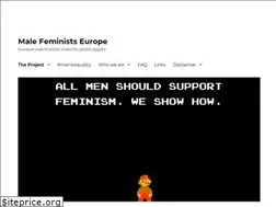 Sites similar to male-feminists-europe.org