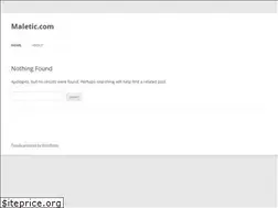 Sites similar to maletic.com