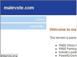 Sites similar to malevote.com