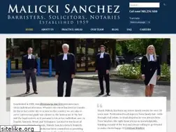 Sites similar to malickisanchezlaw.com