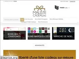 Sites similar to malistecadeau.nc
