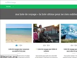Sites similar to malistedevoyage.fr