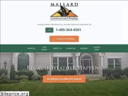 Sites similar to mallardroofing.com