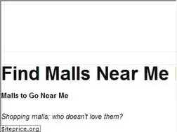 Sites similar to mallsnear.me