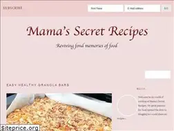 Sites similar to mamasecretrecipes.ca
