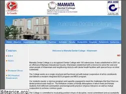Sites similar to mamatadentalcollege.com