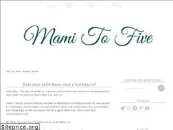 Sites similar to mami2five.com