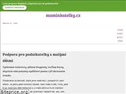Sites similar to maminkatelky.cz