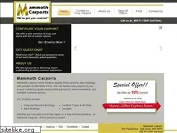 Sites similar to mammothcarports.com