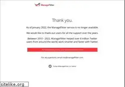 Sites similar to manageflitter.com