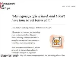 Sites similar to managementforstartups.com