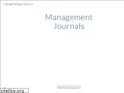 Sites similar to managementjournals.com