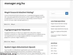 Sites similar to manager.org.hu