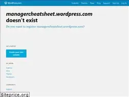 Sites similar to managercheatsheet.com